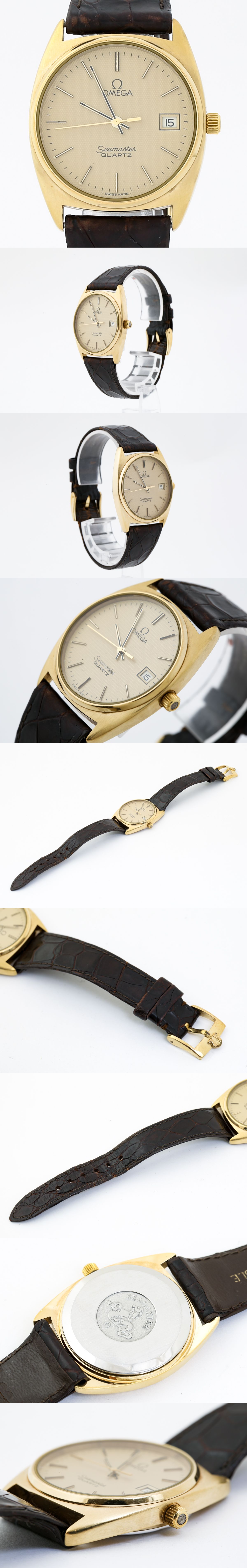 OMEGA オメガ SEAMASTER シーマスター クォーツ Cal.1342 ゴールド文字